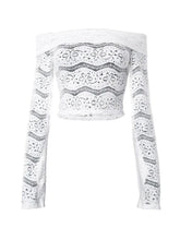 Cutout Off Shoulder Long Sleeve Tee - HouseofHalley