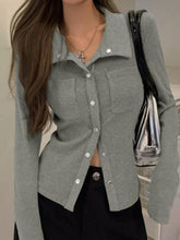 Metal Button Polo Neck Knit - HouseofHalley