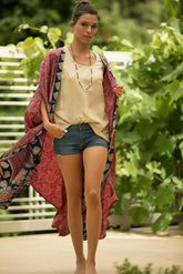 Nadra Printed Duster Kimono - Firenze