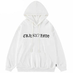 Retro Letters Shadow Y2K Hoodie