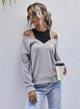 WOMEN TWO FAKE PULLOVERS TOP