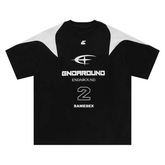 Y2K Letter Print Patchwork T-Shirt