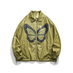 Butterfly Leather Motorcycle Jacket