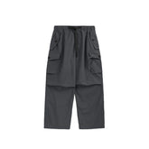 Loose Belted Sports Cargo Pants