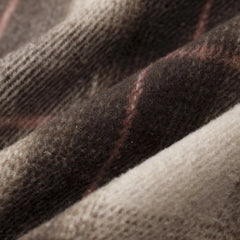 Loose Fit Brushed Plaid Shacket