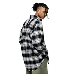 Greyish Black Loose Shacket