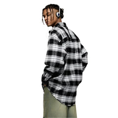 Greyish Black Loose Shacket