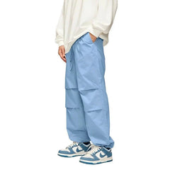Parachute Elastic Waist Cargo Pants
