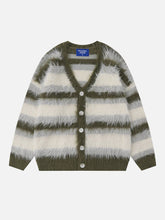 Color Block Horizontal Striped Cardigan