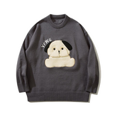 Cute Doggie Loose Sweater