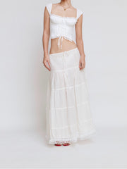 'Eleanor' 'Celeste' Cotton Top & Skirt