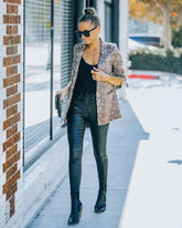 Ciao Pocketed Glossy Python Blazer