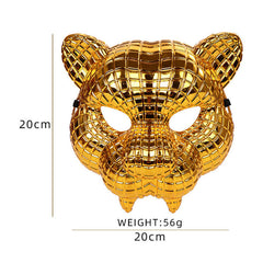Gold Leopard VIP Costume Mask