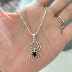 Y2K Spider Pendant Necklace