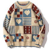 Y2K Love Wave Wool Sweater