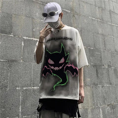 Devil Printed Oversized T-Shirt