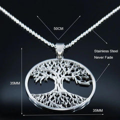 Aesthetic Old Tree Chain Necklace