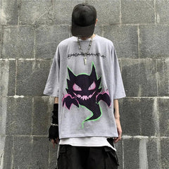 Devil Printed Oversized T-Shirt
