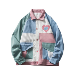 Heartwave Y2K Varsity Jacket