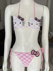 Hello Kitty Checkered Bikini