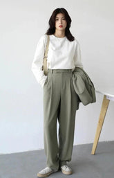 Simple Casual Office Women's Pant