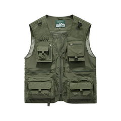 Multi-Pocket Breathable Cargo Vest