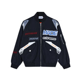 American Street Stamp Letter Racing Jacket