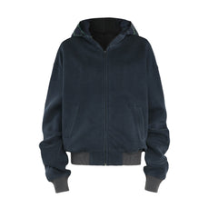 Fake Two-Piece Plaid Heavy Jacket