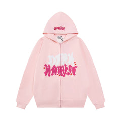 Floral Letter Printed Hoodie