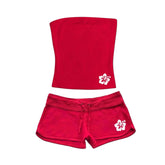 Beach Girl Hibiscus Tube Top & Short Set