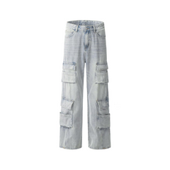 Punk Denim Cargo Pants