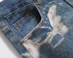 Y2K Ripped Patchwork Jeans