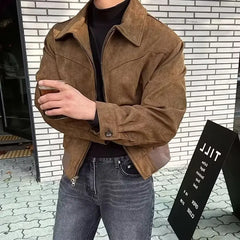 Vintage Leather Suede Old Jacket