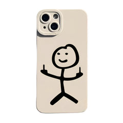 Matchman Matte Cartoon Case