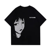 Y2K Anime Girl Oversized Women's T-Shirt