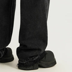 Classic Retro Washed Denim Pant