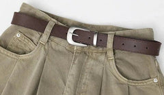 Casual Solid Wide Leg Pant