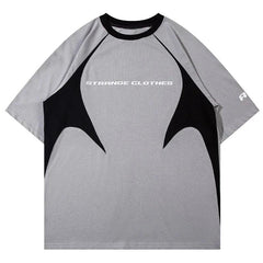 American High Street Casual Patchwork T-Shirt