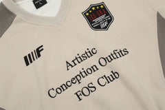 Embroidered Letter Splice Sweatshirt