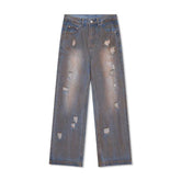 Y2K Distressed Ripped Denim Jeans