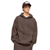 Coffee Color Thick Fleece Jogging Suit