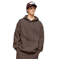 Coffee Color Thick Fleece Jogging Suit