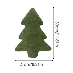 Christmas Tree Stuffed Throw Pillow Cute Soft Xmas Tree Plush Pillow Doll Decorative Sofa Cushion Home Christmas Party Decor