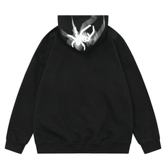 Y2K Webbed Embroidery Hoodie