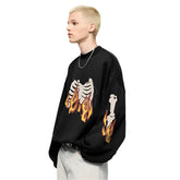 Flaming Skeleton Sweatshirt