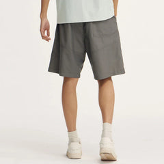 Casual Mid-Length Spliced Short