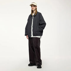 Brushed Twill Cargo Streetwear Jacket