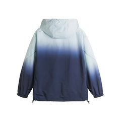 Loose Gradient Color Windbreaker Jacket