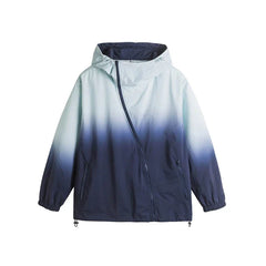 Loose Gradient Color Windbreaker Jacket