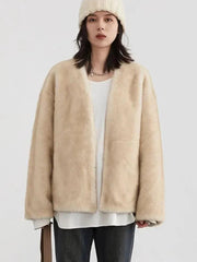 Casual Loose Solid Women's Overcoat